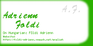 adrienn foldi business card